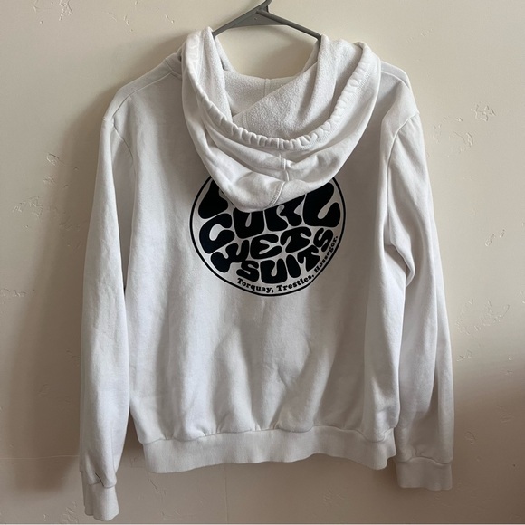 Super Cute and Beachy White Rip Curl Hoodie Size Small - Picture 4 of 4